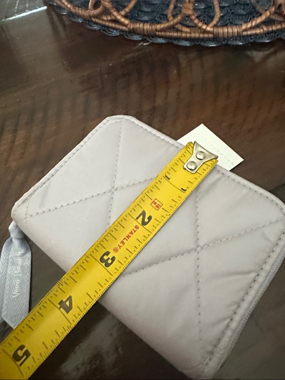 Vera Bradley Quilted Compact Wallet - Light Silver - Picture 6 of 6